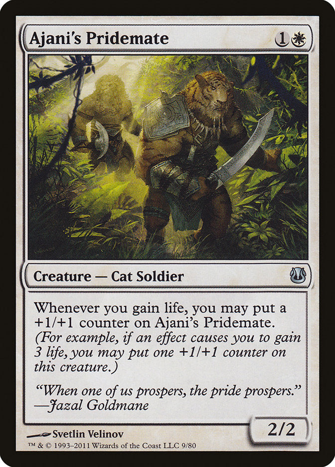 Ajani's Pridemate – Uncommon Magic: The Gathering card from Duel Decks: Ajani vs. Nicol Bolas (#9)