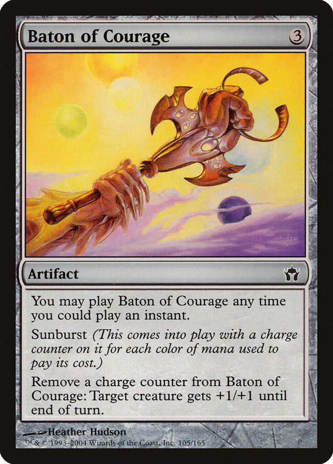 Baton of Courage – Common Magic: The Gathering card from Fifth Dawn (#105)