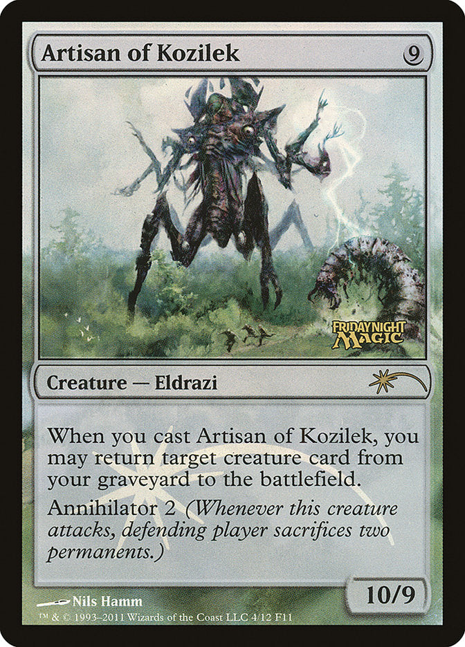 Artisan of Kozilek – Rare Magic: The Gathering card from Friday Night Magic 2011 (#4)