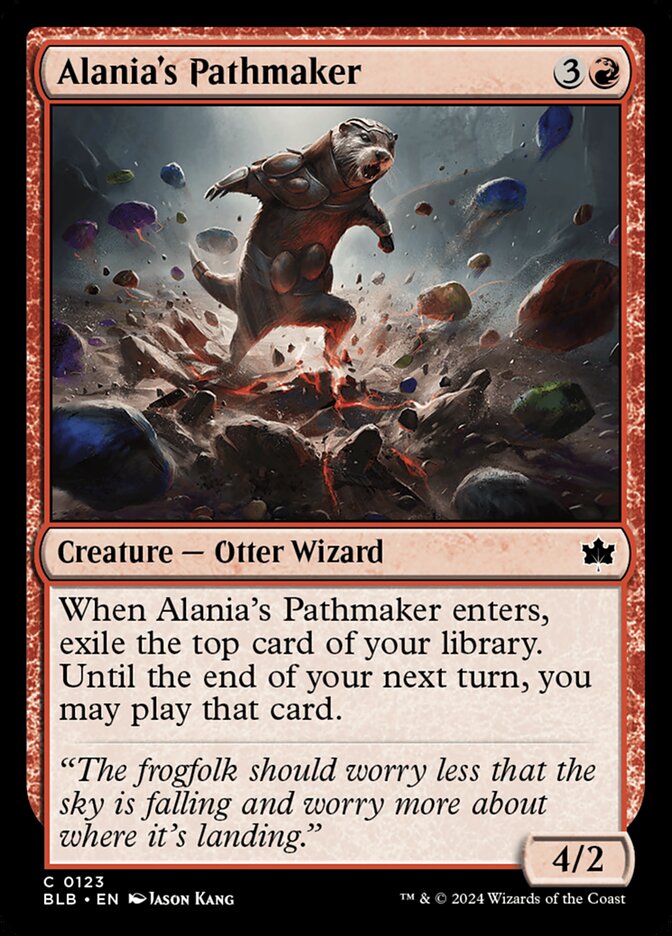 Alania's Pathmaker – Common Magic: The Gathering card from Bloomburrow (#123)