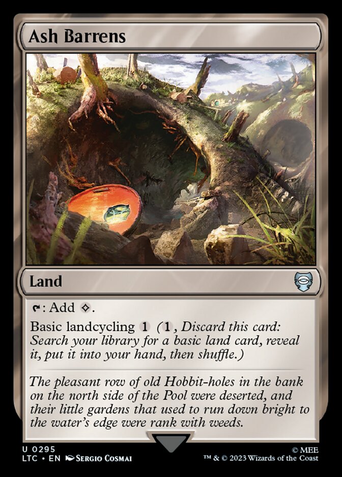 Ash Barrens – Uncommon Magic: The Gathering card from Tales of Middle-earth Commander (#295)