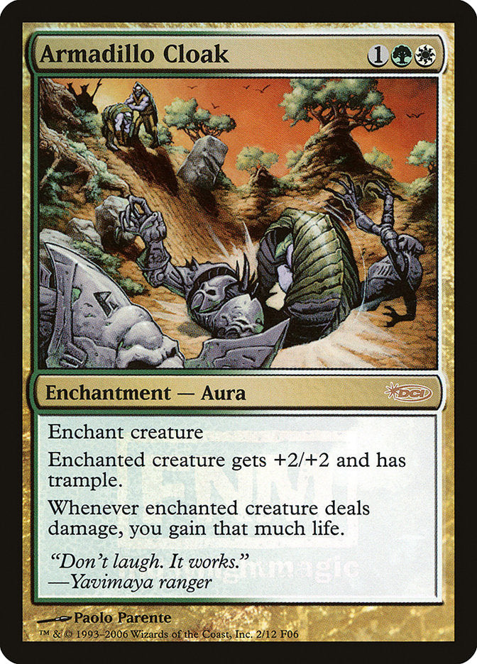 Armadillo Cloak – Rare Magic: The Gathering card from Friday Night Magic 2006 (#2)