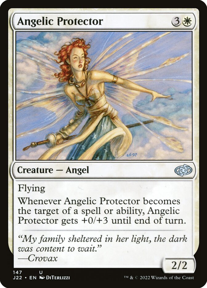 Angelic Protector – Uncommon Magic: The Gathering card from Jumpstart 2022 (#147)