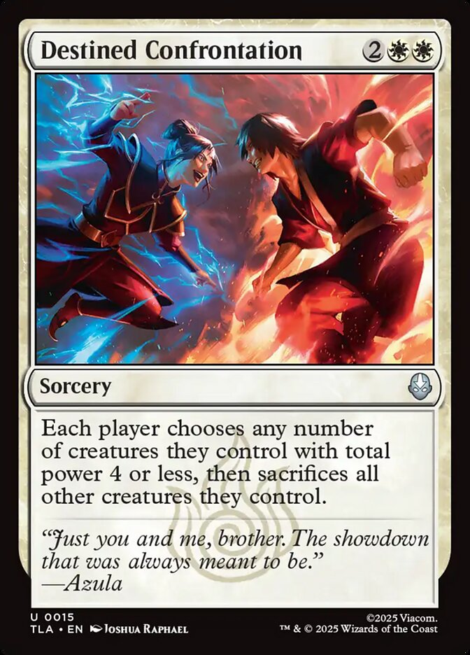 Destined Confrontation – Uncommon Magic: The Gathering card from Avatar: The Last Airbender (#15)