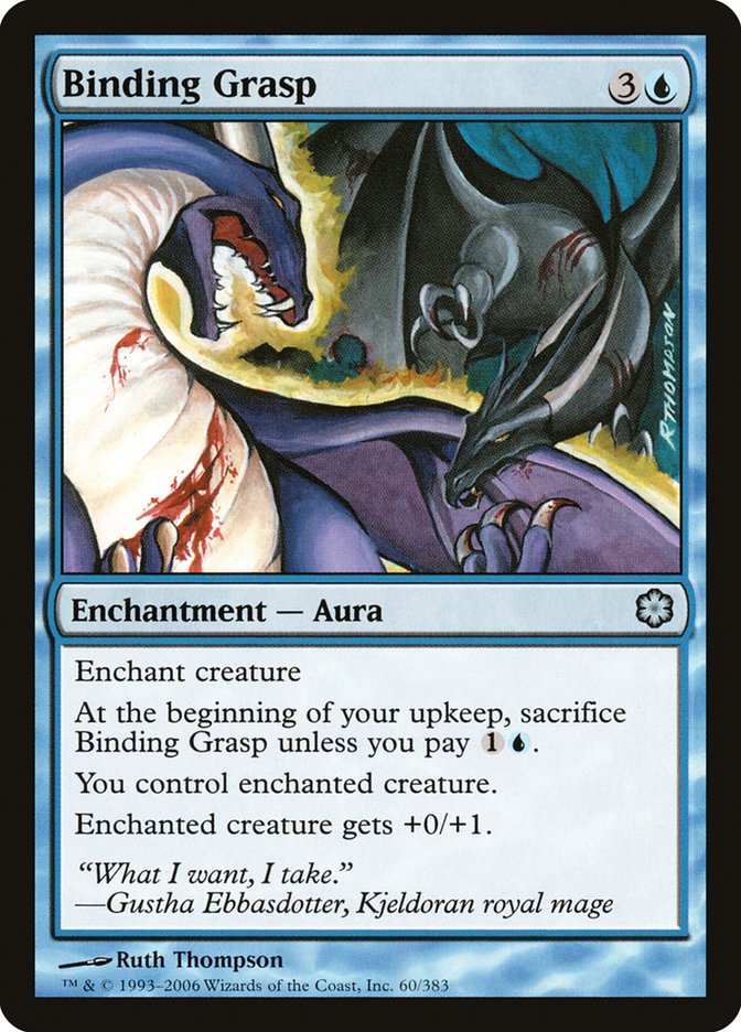 Binding Grasp – Uncommon Magic: The Gathering card from Coldsnap Theme Decks (#60)