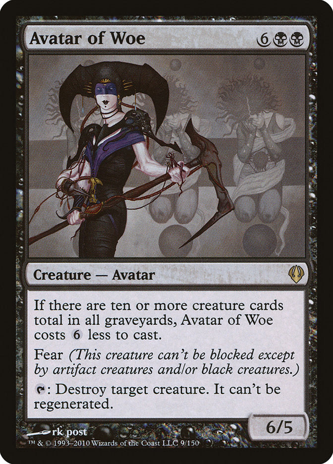 Avatar of Woe – Rare Magic: The Gathering card from Archenemy (#9)