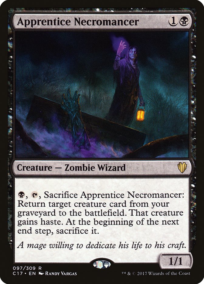 Apprentice Necromancer – Rare Magic: The Gathering card from Commander 2017 (#97)