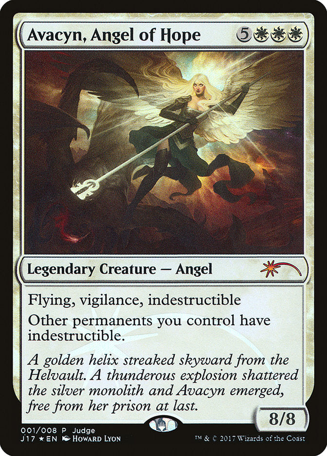 Avacyn, Angel of Hope – Mythic Magic: The Gathering card from Judge Gift Cards 2017 (#1)