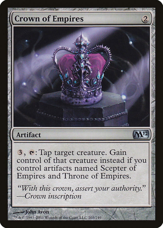 Crown of Empires – Uncommon Magic: The Gathering card from Magic 2012 (#203)