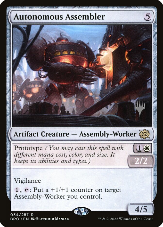 Autonomous Assembler – Rare Magic: The Gathering card from The Brothers' War Promos (#34p)