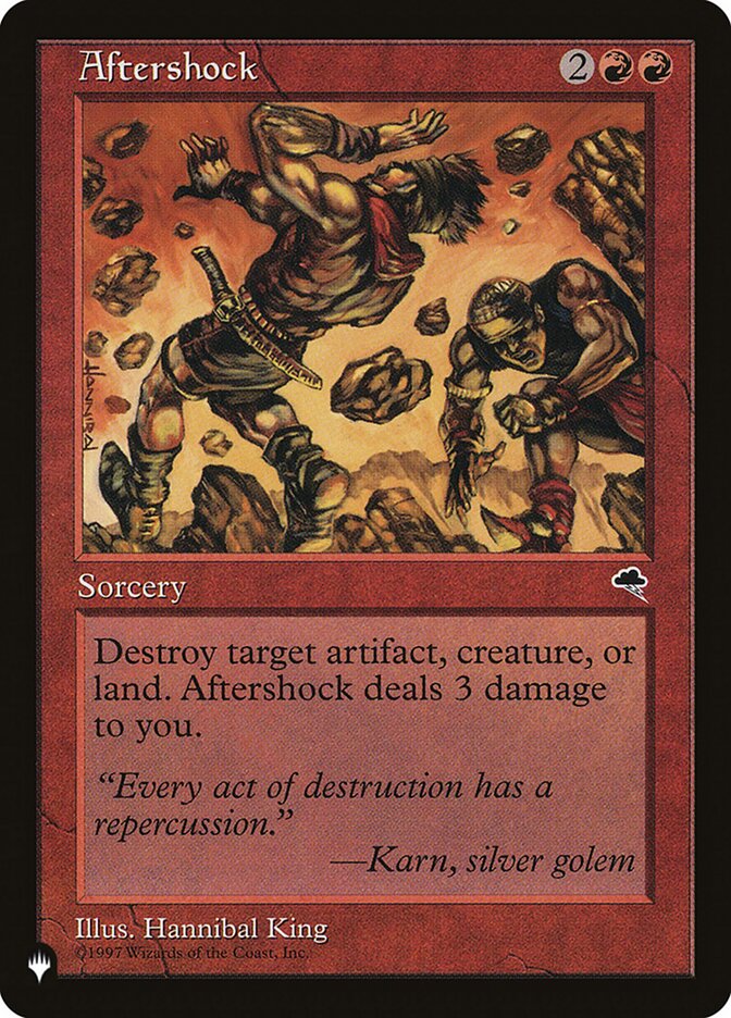 Aftershock – Common Magic: The Gathering card from The List (#TMP-160)
