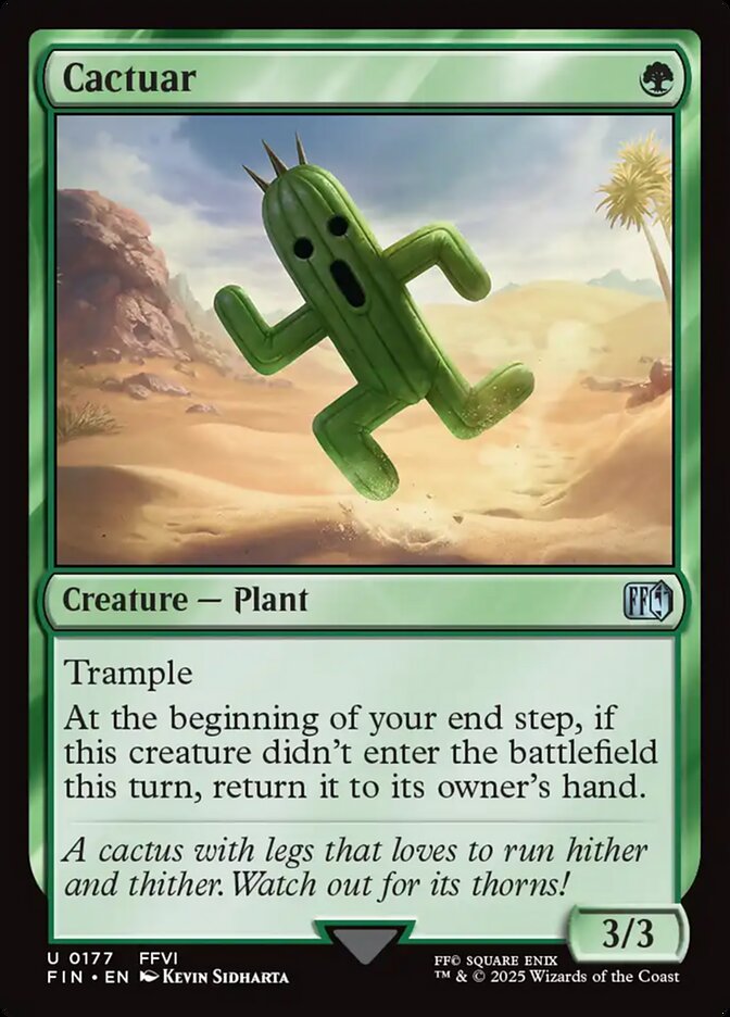 Cactuar – Uncommon Magic: The Gathering card from Final Fantasy (#177)