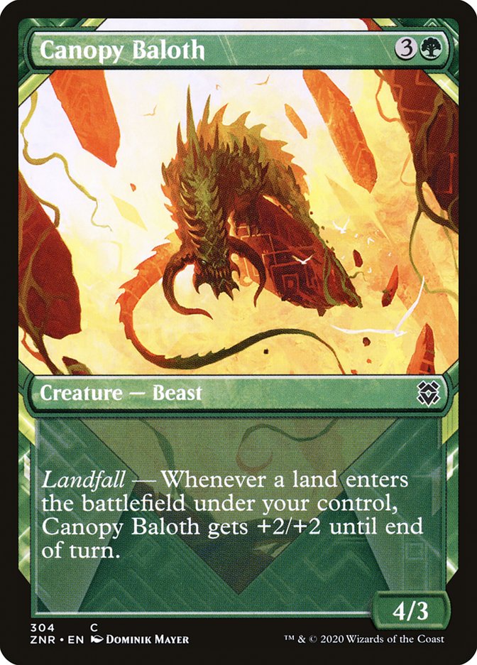 Canopy Baloth – Common Magic: The Gathering card from Zendikar Rising (#304)