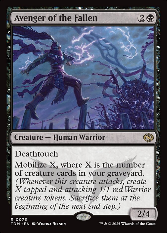 Avenger of the Fallen – Rare Magic: The Gathering card from Tarkir: Dragonstorm (#73)