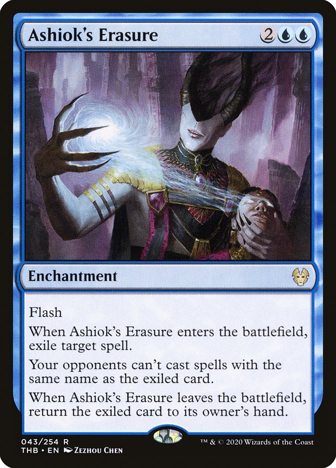 Ashiok's Erasure – Rare Magic: The Gathering card from Theros Beyond Death (#43)
