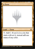 A-Town – Rare Magic: The Gathering card from Unknown Event (#RL01e)