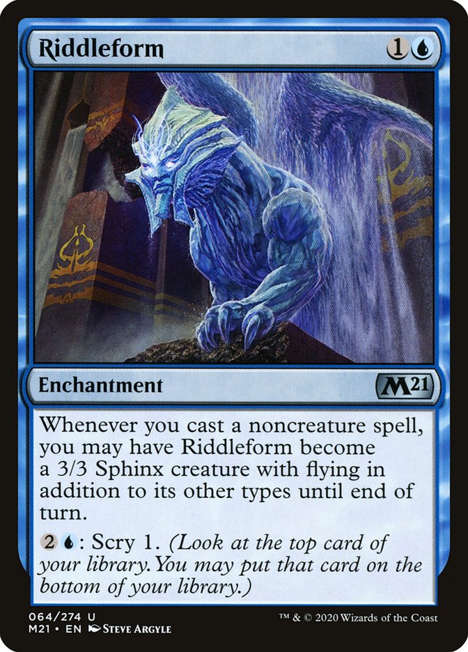 Riddleform – Uncommon Magic: The Gathering card from Core Set 2021 (#64)