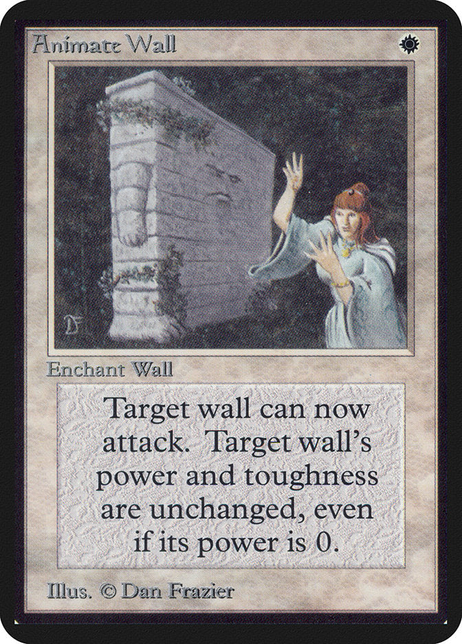Animate Wall – Rare Magic: The Gathering card from Limited Edition Alpha (#1)