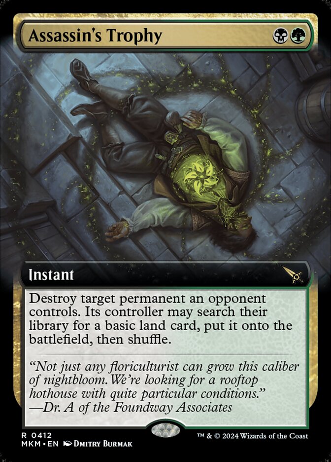 Assassin's Trophy – Rare Magic: The Gathering card from Murders at Karlov Manor (#412)
