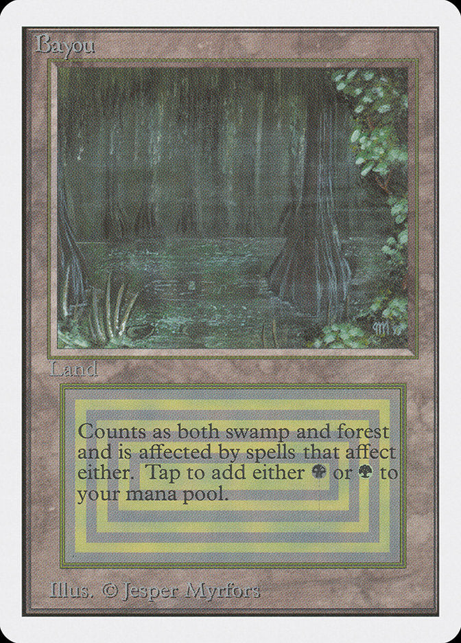 Bayou – Rare Magic: The Gathering card from Unlimited Edition (#279)
