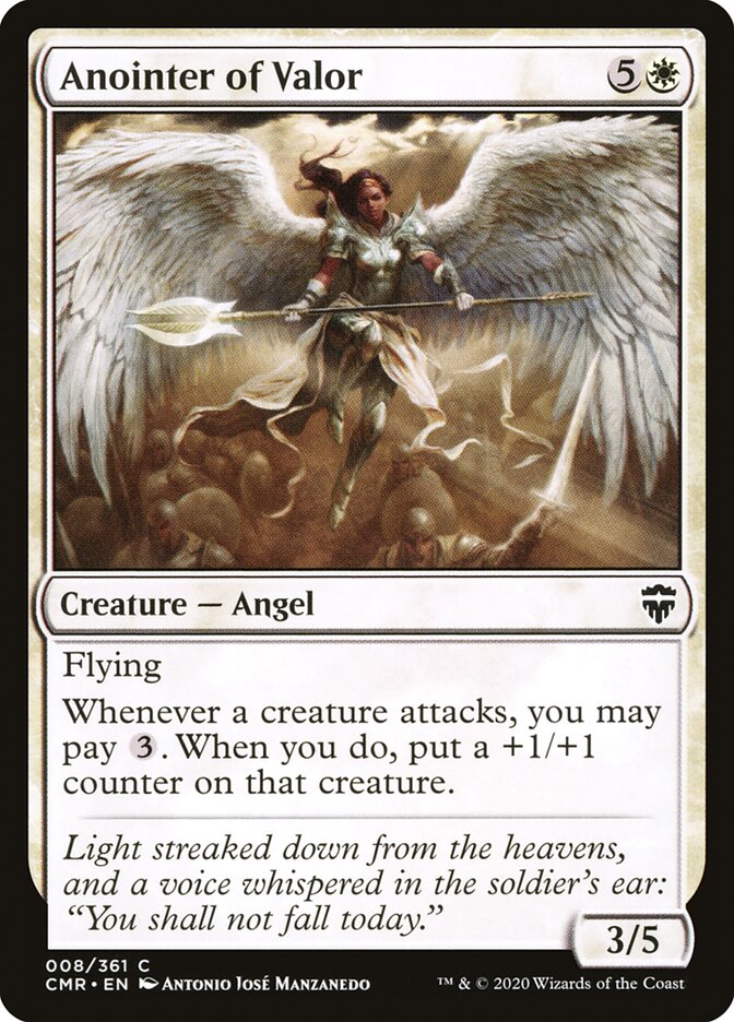 Anointer of Valor – Common Magic: The Gathering card from Commander Legends (#8)