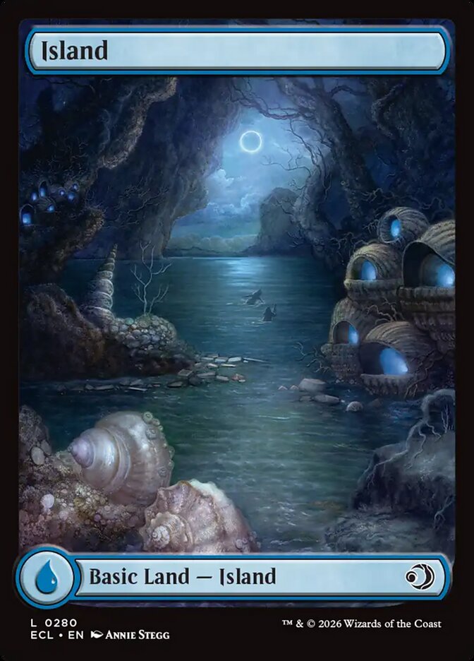 Island – Common Magic: The Gathering card from Lorwyn Eclipsed (#280)