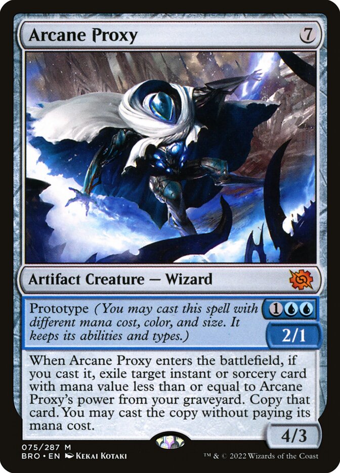 Arcane Proxy – Mythic Magic: The Gathering card from The Brothers' War (#75)