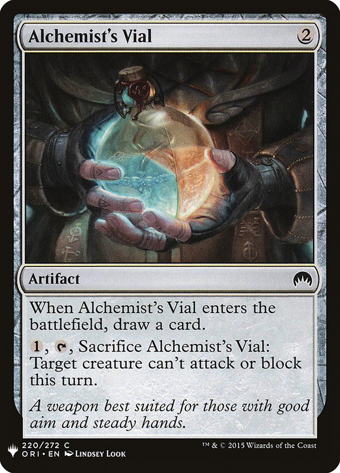 Alchemist's Vial – Common Magic: The Gathering card from The List (#ORI-220)