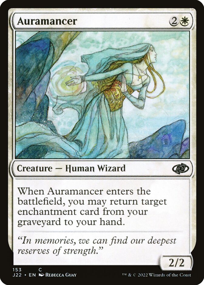 Auramancer – Common Magic: The Gathering card from Jumpstart 2022 (#153)