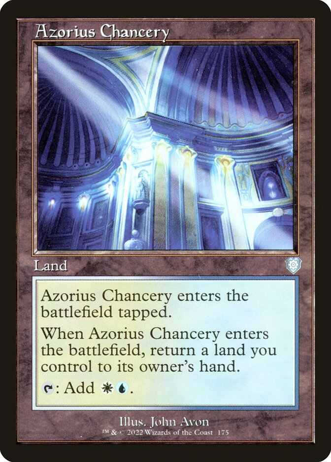 Azorius Chancery – Uncommon Magic: The Gathering card from The Brothers' War Commander (#175)