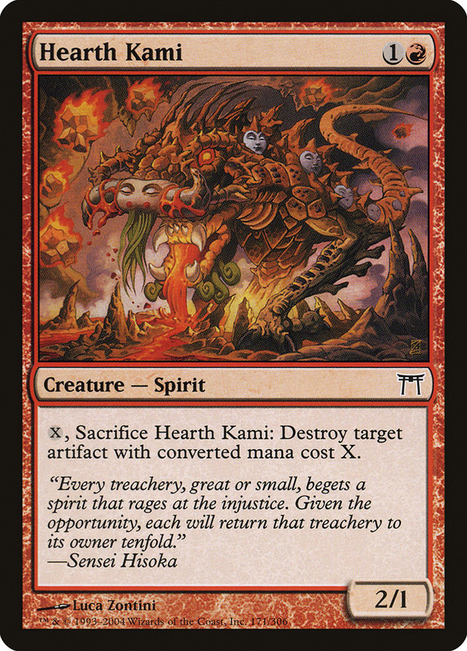 Hearth Kami – Common Magic: The Gathering card from Champions of Kamigawa (#171)