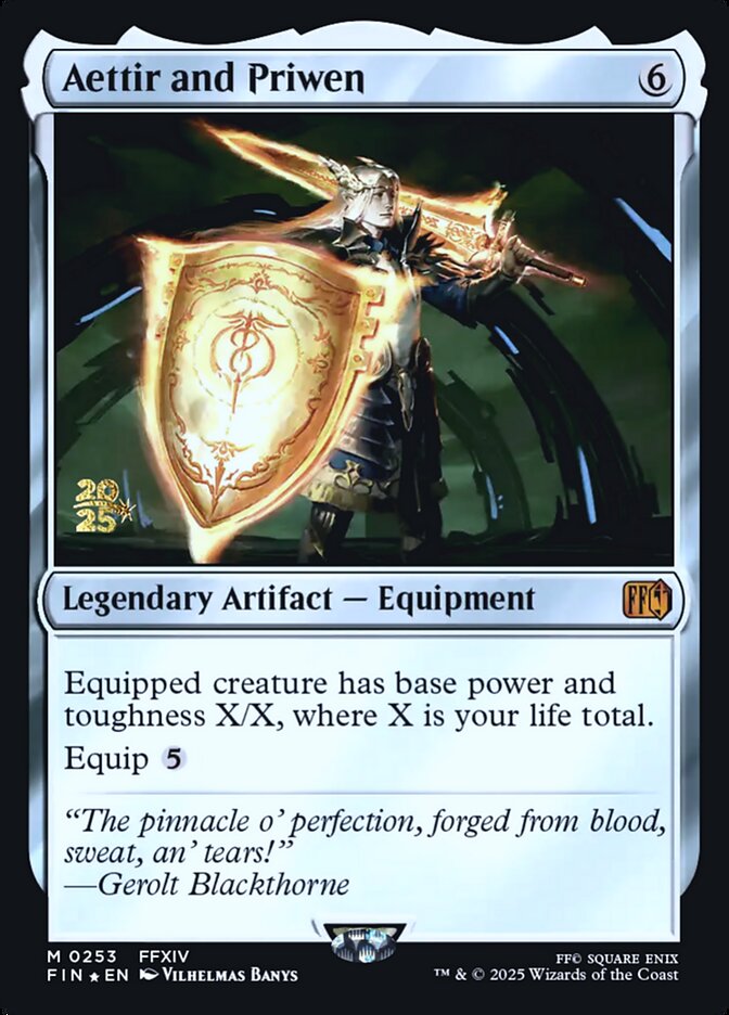 Aettir and Priwen – Mythic Magic: The Gathering card from Final Fantasy Promos (#253s)