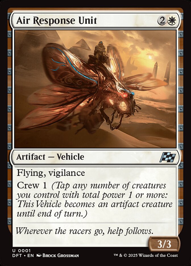 Air Response Unit – Uncommon Magic: The Gathering card from Aetherdrift (#1)