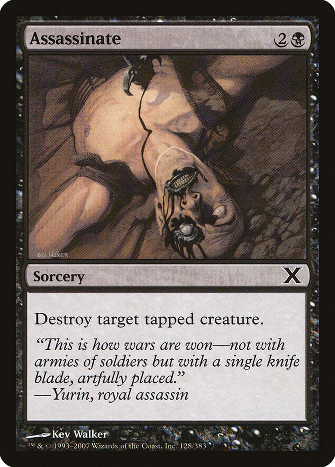 Assassinate – Common Magic: The Gathering card from Tenth Edition (#128)