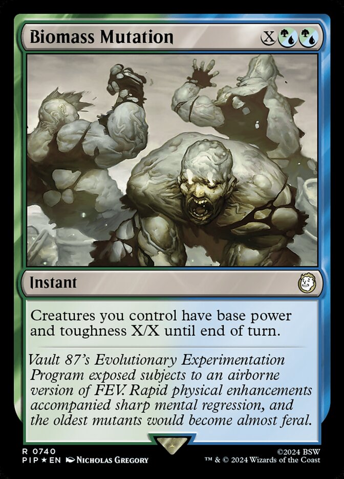 Biomass Mutation – Rare Magic: The Gathering card from Fallout (#740)