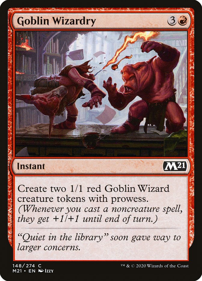 Goblin Wizardry – Common Magic: The Gathering card from Core Set 2021 (#148)