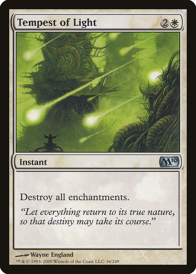 Tempest of Light – Uncommon Magic: The Gathering card from Magic 2010 (#36)