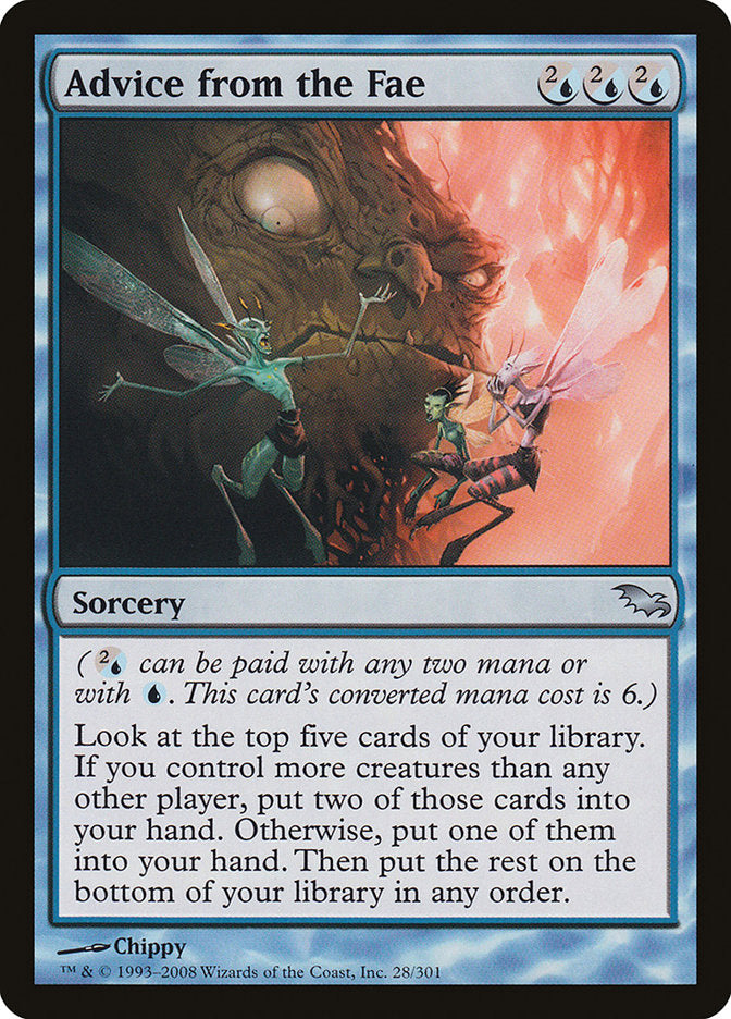 Advice from the Fae – Uncommon Magic: The Gathering card from Shadowmoor (#28)