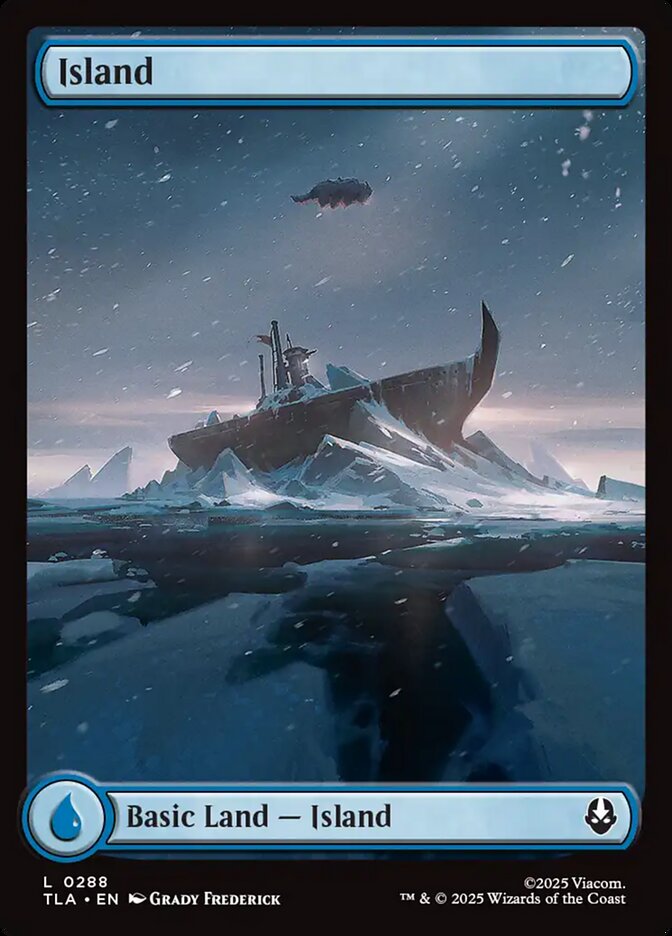 Island – Common Magic: The Gathering card from Avatar: The Last Airbender (#288)