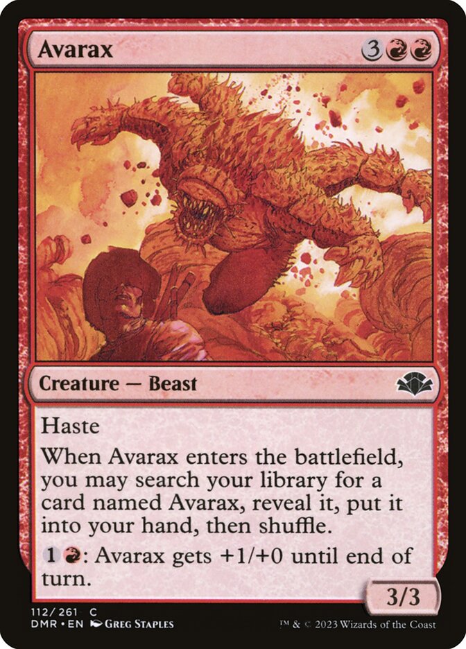 Avarax – Common Magic: The Gathering card from Dominaria Remastered (#112)