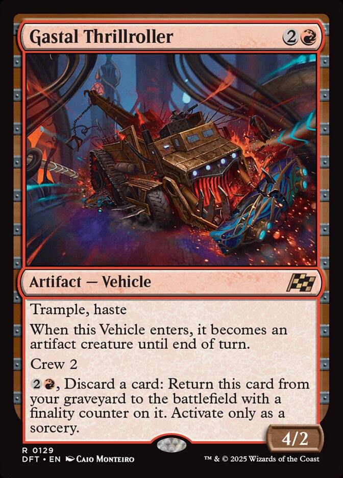 Gastal Thrillroller – Rare Magic: The Gathering card from Aetherdrift (#129)