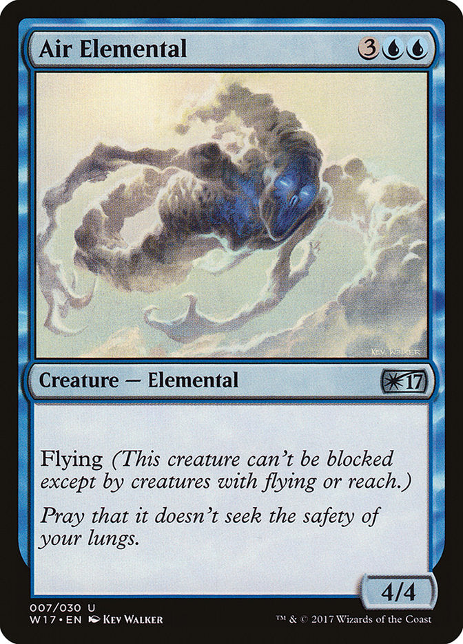 Air Elemental – Uncommon Magic: The Gathering card from Welcome Deck 2017 (#7)