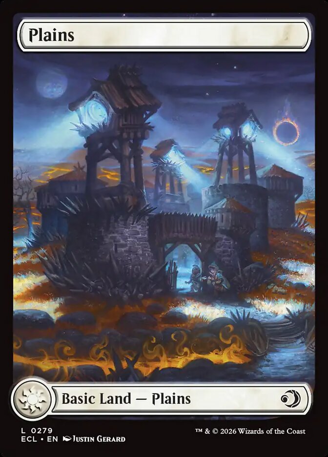 Plains – Common Magic: The Gathering card from Lorwyn Eclipsed (#279)