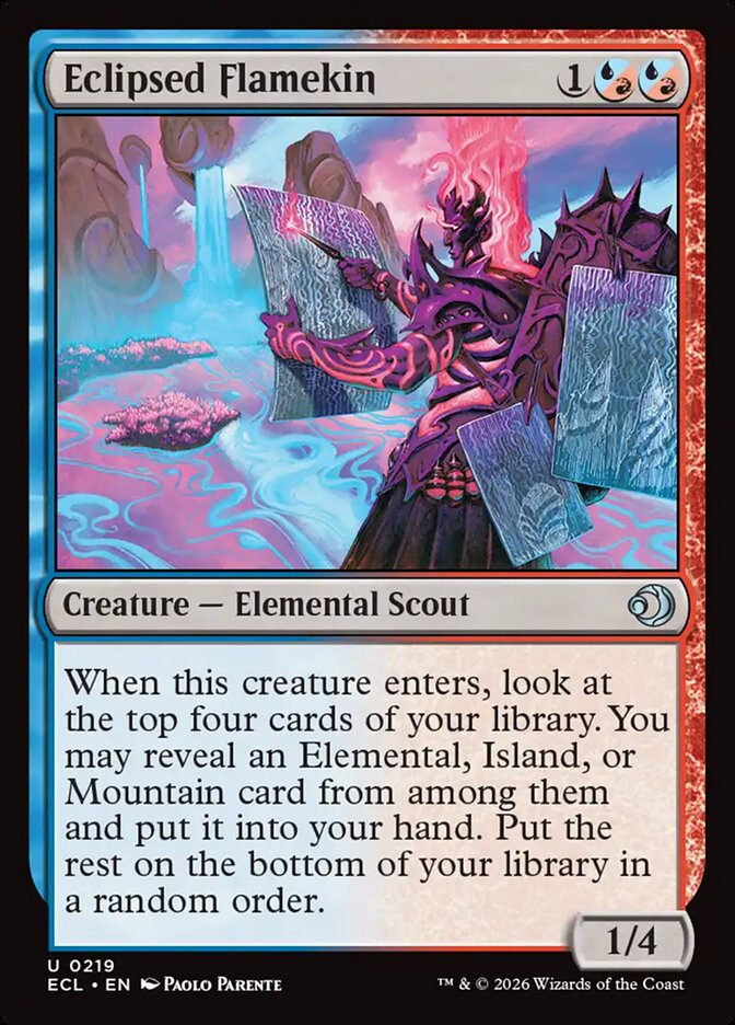 Eclipsed Flamekin – Uncommon Magic: The Gathering card from Lorwyn Eclipsed (#219)