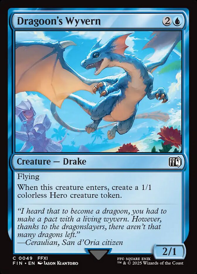 Dragoon's Wyvern – Common Magic: The Gathering card from Final Fantasy (#49)