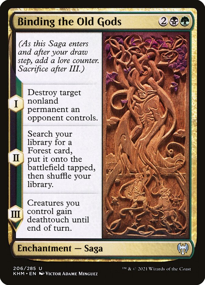 Binding the Old Gods – Uncommon Magic: The Gathering card from Kaldheim (#206)