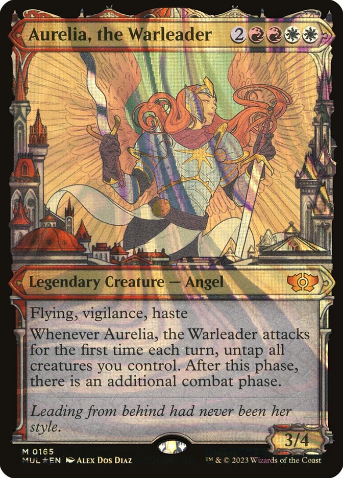 Aurelia, the Warleader – Mythic Magic: The Gathering card from Multiverse Legends (#165)