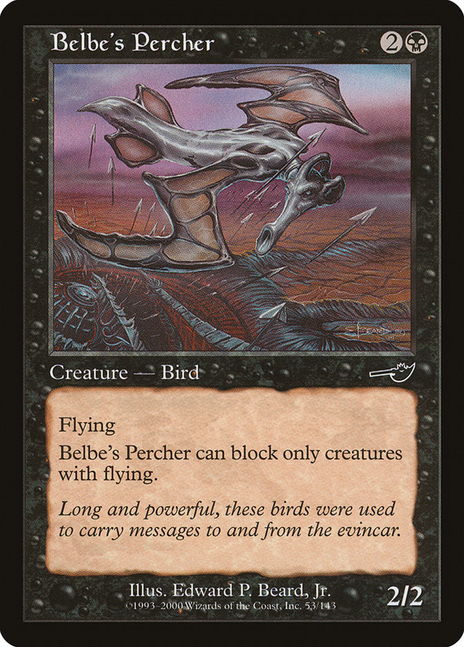 Belbe's Percher – Common Magic: The Gathering card from Nemesis (#53)