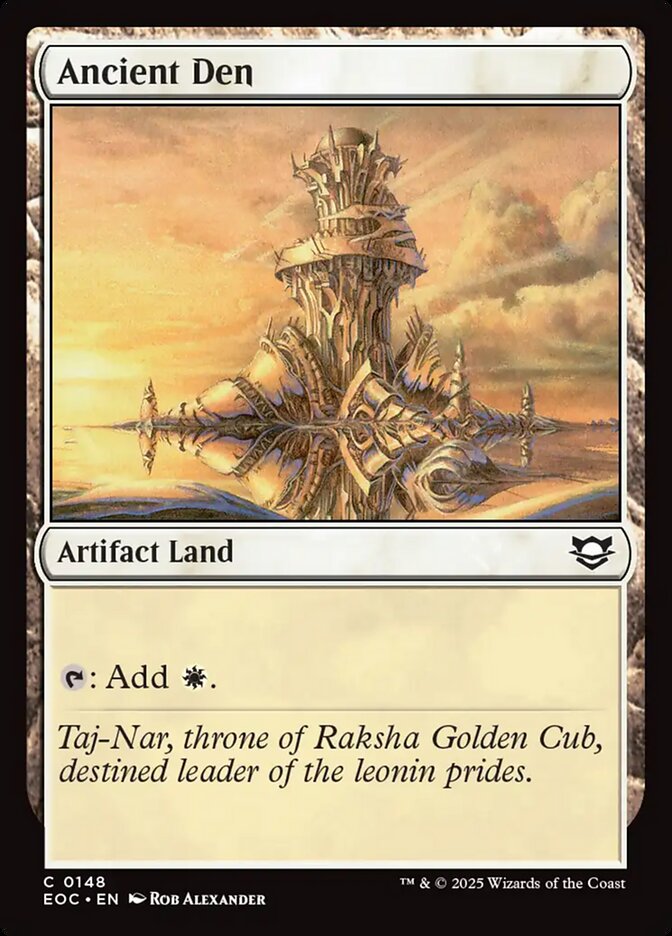 Ancient Den – Common Magic: The Gathering card from Edge of Eternities Commander (#148)