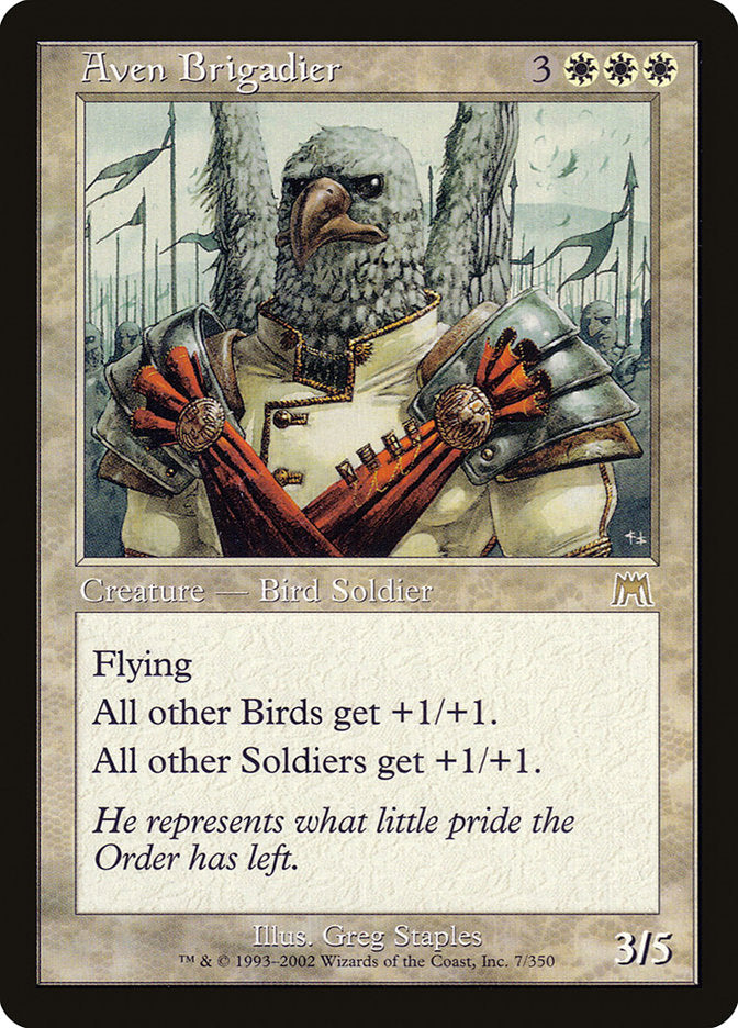 Aven Brigadier – Rare Magic: The Gathering card from Onslaught (#7)
